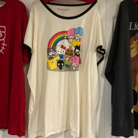 (3) NWT TORRID Hello Kitty ANNIVERSARY T-Shirt Tee SIZE 6 6X + DISNEY LION KING - Picture 3 of 15